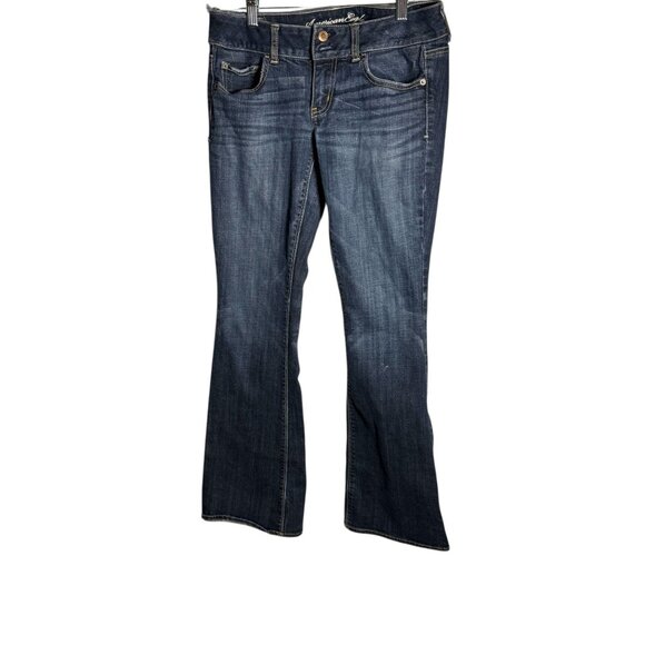 American Eagle Bootcut Jeans Size 6 Regular Dark Wash Denim Womens - Picture 1 of 8